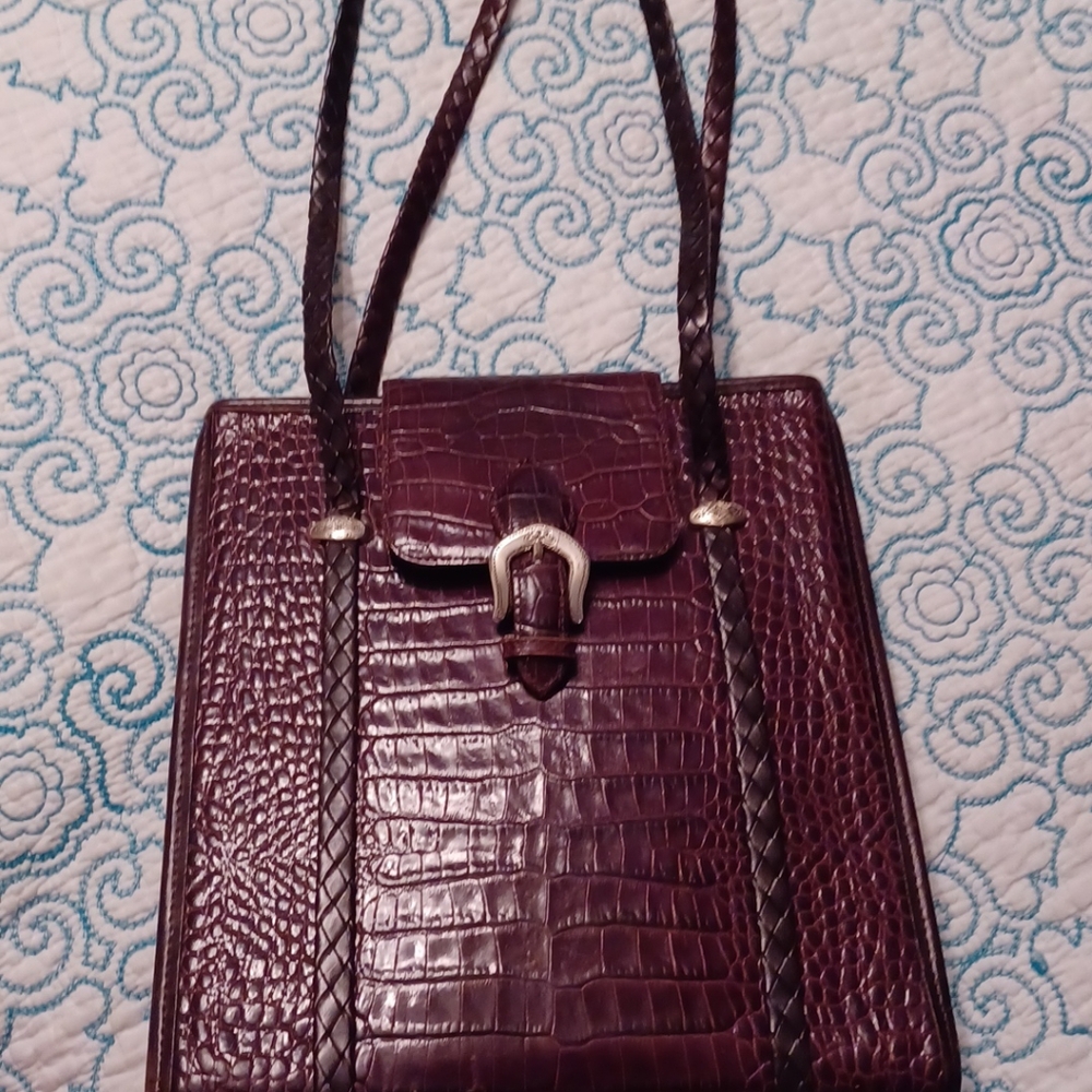 Vintage Authentic Brighton under# genuine leather todd/shoulder bag